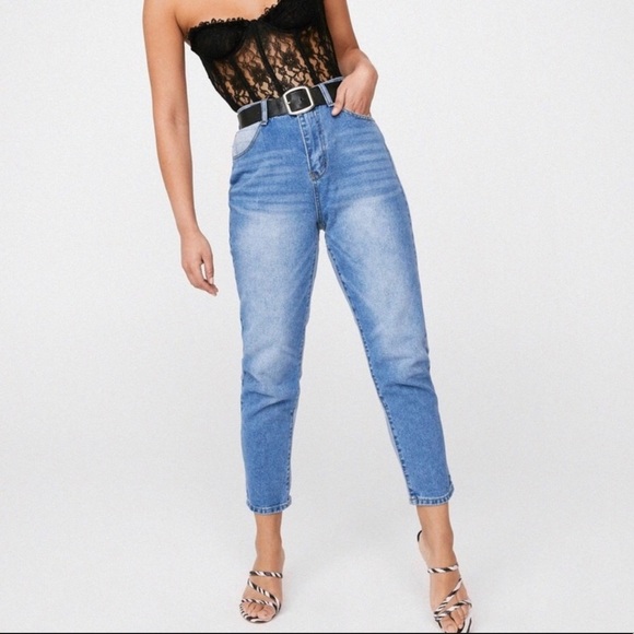 NWT Nasty Gal Two Sides To Every Story Jeans - Picture 11 of 11